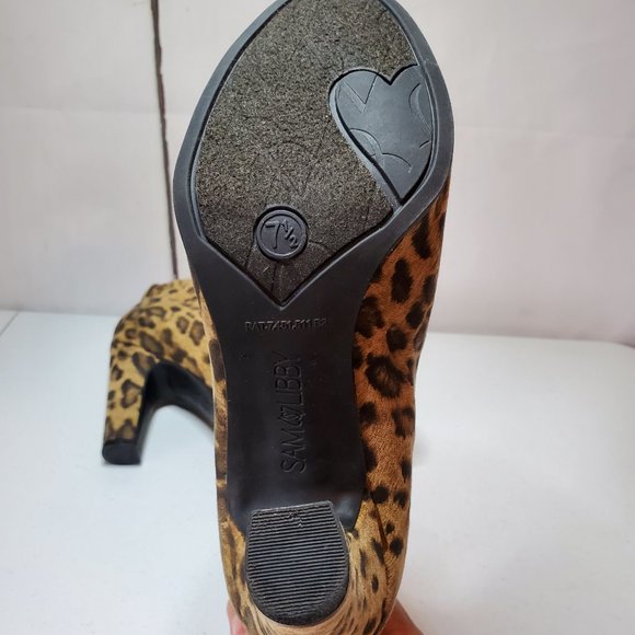*SOLD* Sam & Libby Selena Leopard Print Ankle Booties - Picture 7 of 12